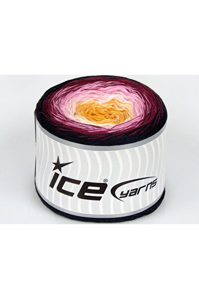 Ice yarns 1×250 جرام. خيوط قطنية ناعمة من كيكز، أكريليك، وردي، أسود، أبيض، عن...