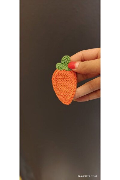 Gönülden Tasarım APLIQUĂ DE CUSUT DOKUM PORTOCALIU CAROTA ARMA 8X4 CM