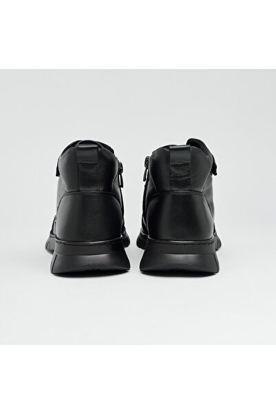 derinet Hakiki Deri Fermuarlı Kadın Bot