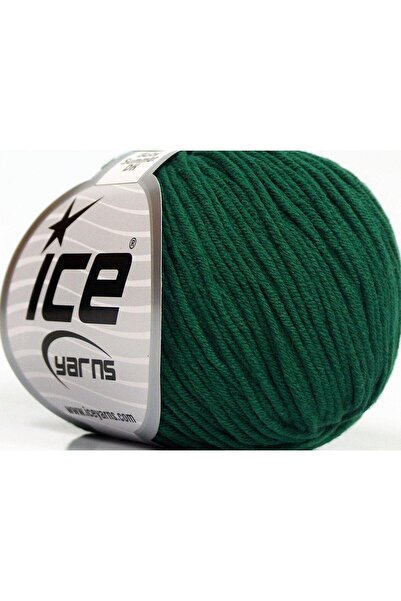 Ice yarns 8x50 جرام. خيوط صيفية للأطفال من القطن والأكريليك باللون الأخضر الز...