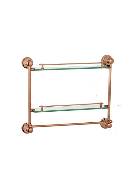 Trendy's Etajera baie dubla, montare pe perete, rose