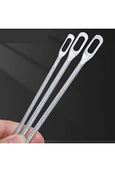 Choice إبرة عين كبيرة 3 3 مجموعة إبر خياطة عين كبيرة من الفولاذ المقاوم للصدأ طرف حاد خاص مناسب للمطاط