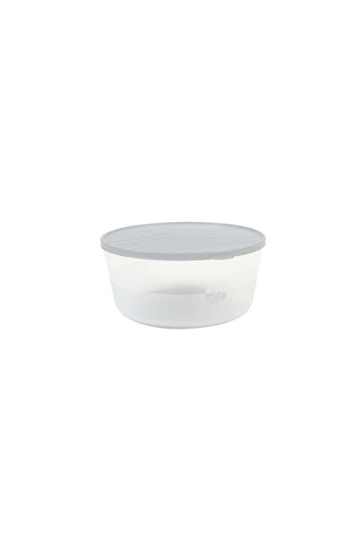 devigo Round Storage Container – with Lid – Transparent, Bpa-Free, Leak-Proof 6.5 Liter Dark Blue