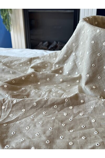 Hayalet kumaş Pamuk keten ayna efektli hint kumaşı