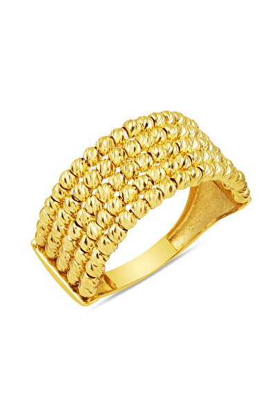 Bilezikci 5 Sıra Dorika Altın Yüzük 14 Ayar