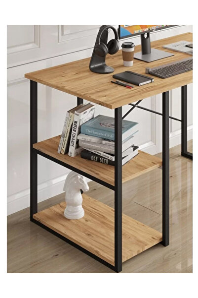 Weblonya Çalışma Masası Raflı Ofis Laptop Bilgisayar Masası 5866