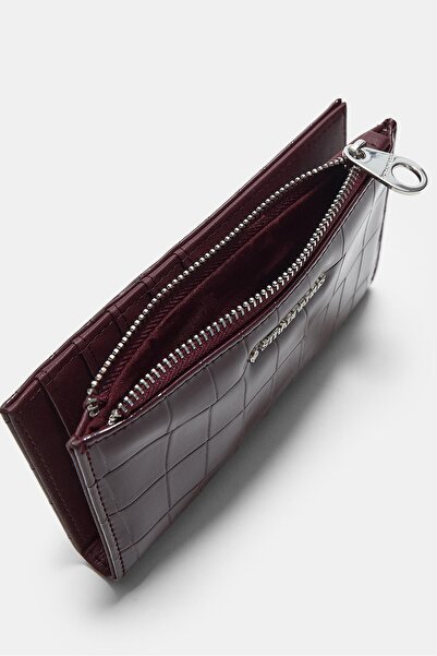 Stradivarius Timsah deseni görünümlü cüzdan