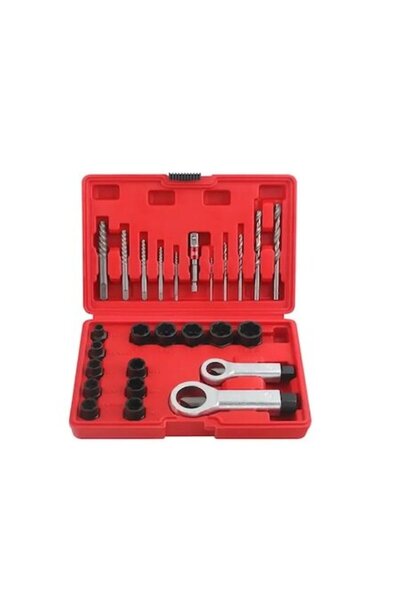 Globalport Retail Professional Screw/Nut Extractor Set, 26 Pieces, Cr-Mo Cr-V
