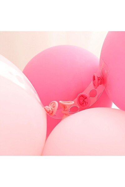 Flippy Transparent Balloon Garland Tape, PVC, 5 m, Double Holes