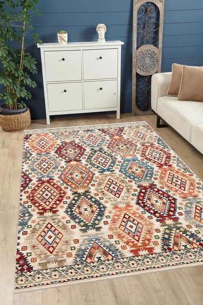 GECE HOME DİJİTAL BASKILI Kaymaz Taban Yıkanabilir Modern Mutfak Halısı Salon...