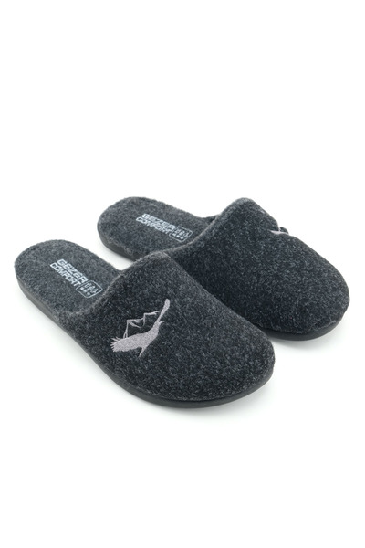 GEZER Чоловічі зимові капці з флісовою підкладкою, що знімається, на липучках, зручні домашні та садові капці