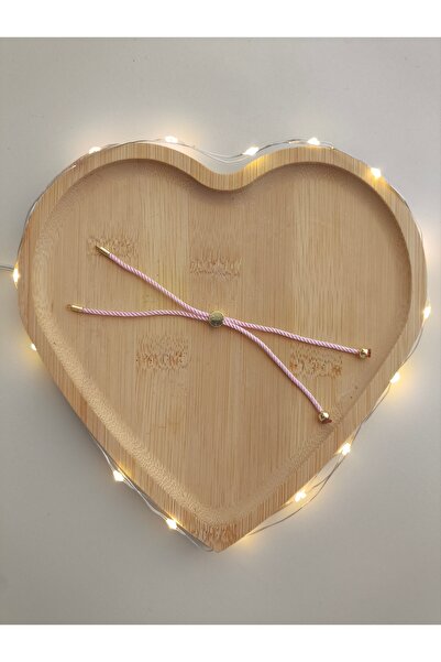 SESİKA HOBİ Brățară de mână preformată de culoare roz deschis cu capăt galben...