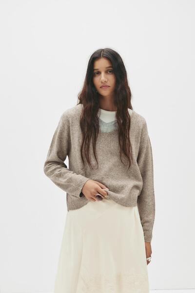 Pull & Bear Oversize ince triko kazak