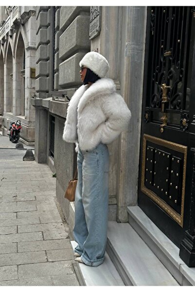 CyRo Căptușeală cu păr pentru femei haină de blană artificială