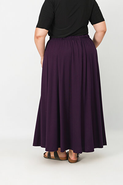 Lanze Cotton Piece Mother Skirt with Elastic Waist