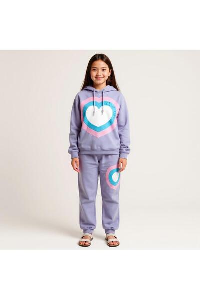 Grata Girl's Tracksuit Set 10-16 Years Old 7426 Purple