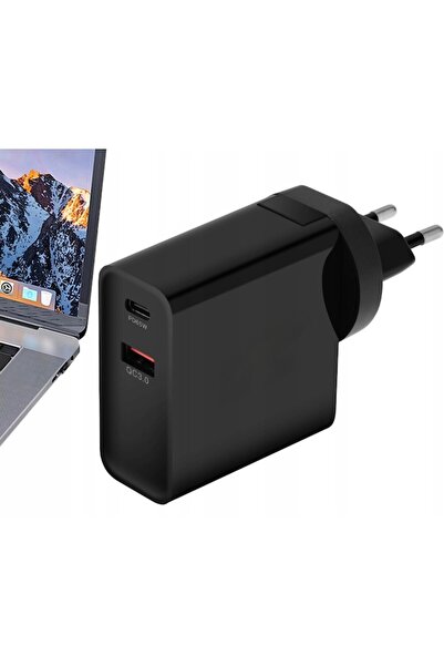 OEM Incarcator Retea, 2 Porturi, 65W Fast Charge, 1 x USB 3.0, 1 x Type-C 65W, QC 3.0, Universal, Compat