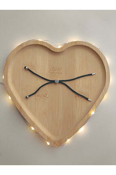 SESİKA HOBİ Brățară verde închisă, cu închidere, cu vârf argintiu (2 bucăți) ...