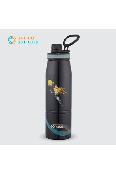 Borosil Gosport Football Stainless Steel Vacuum Insulated Water Bottle, 900ml