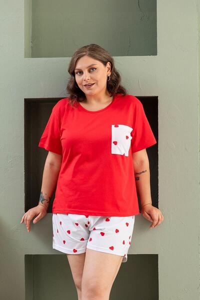 BEEMU 100% Cotton Plus Size 3 Piece Women's Pajamas Set
