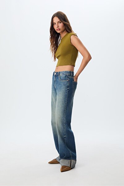 Stradivarius D91 Low wide-leg jeans