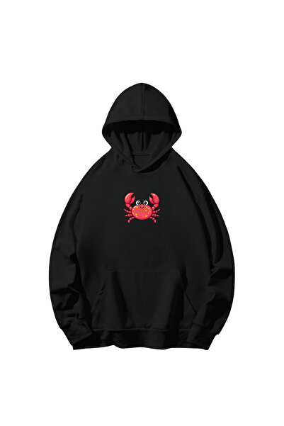 SVART WEAR Βαμβακερό μακρυμάνικο φούτερ με στάμπα καβούρι