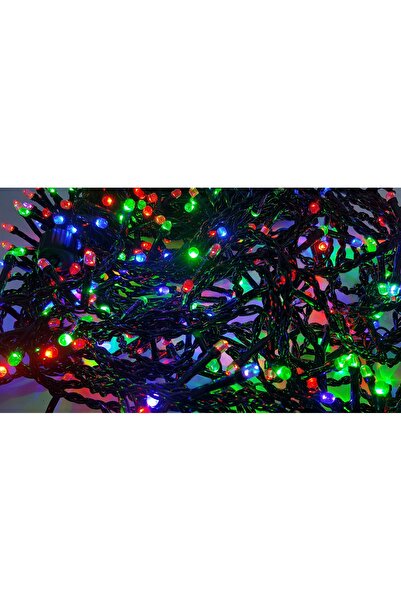 SDX Market Cortină luminoasă multicoloră cu instalație de Crăciun 5 m x 1 m, ...