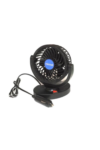 3 Tıkla 360 Derece Hareketli Tekli Araç İçi Vantilatör 12V