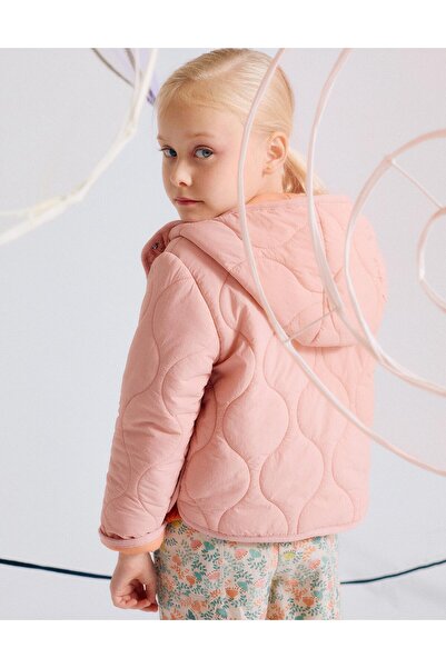 Ziddy Padded Parka with Hood for Girls, Pink