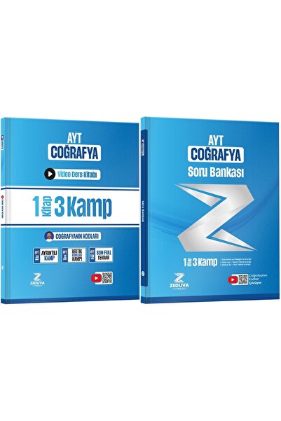 Zeduva Coğrafyanın Kodları AYT Coğrafya 1 Kitap 3 Kamp Video Ders Kitabı ve S...