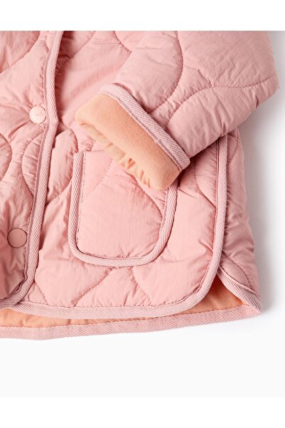 Ziddy Padded Parka with Hood for Baby Girl, Pink