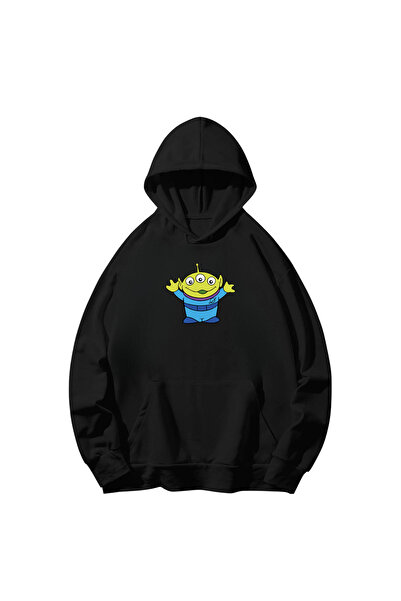 SVART WEAR سويت شيرت قطني بطبعة توي ستوري بأكمام طويلة وقلنسوة