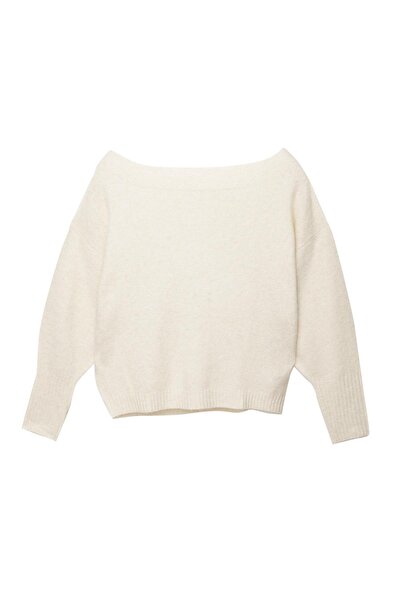 Pull & Bear Asimetrik yumuşak örgü kazak