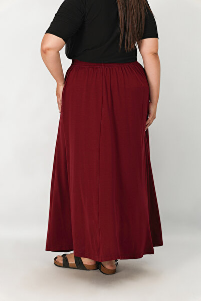 Lanze Cotton Piece Mother Skirt with Elastic Waist
