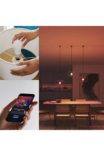 Philips Hue Essential 8W E27 806 Lumen Renkli Akıllı Ampul A60
