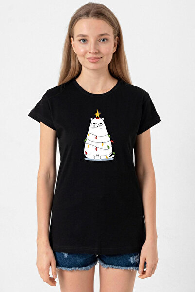 Tshirthane Grumpy Christmas Black Women's Tshirt