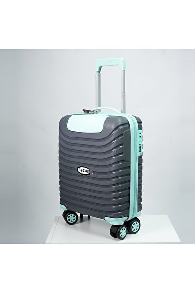 Bezubi Cabin Trolley Bezubi, 40x30x20cm, hand luggage, ABS material, gray turquoise