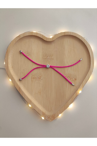 SESİKA HOBİ Brățară de mână preformată de culoare fucsia cu capăt de argint (...