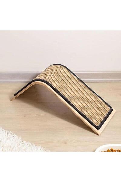 Herniks Natural Sisal Cat Scratching Ramp with Cat Grass