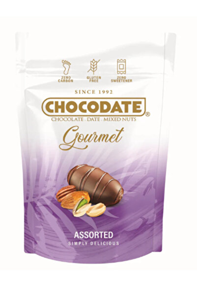 CHOCODATE Gourmet Assorted- Chocolate- Date-Mixed Nuts 150gm x 2