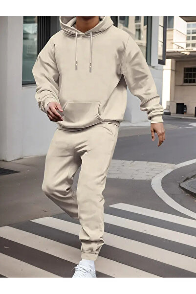 bellanova Ένα σετ δύο τεμαχίων για άνδρες, από άνετο αθλητικό με κουκούλα και φούτερ. με κουκούλα ,