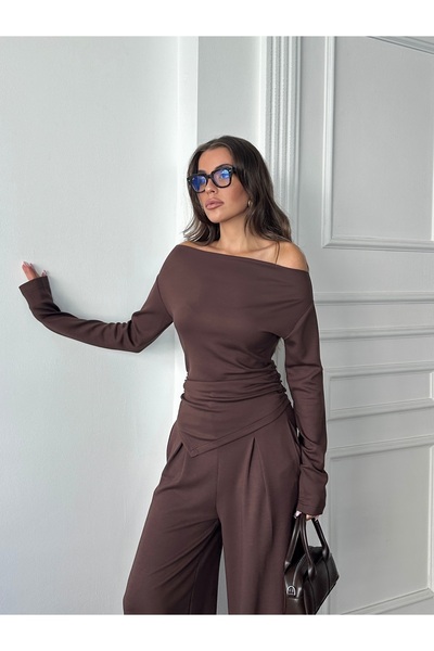 solena sln Γυναικεία Νέας Σεζόν Παντελόνι Modal Premium Quality Modal Σετ