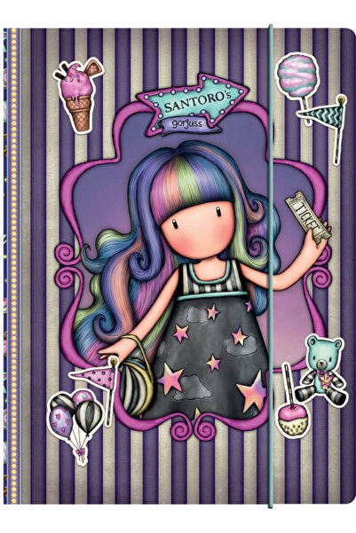 Santoro Gorjuss Gorjuss Up and Away A4 elastic folder