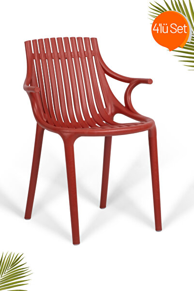 RETRO ART Monaco 4'lü Kafe ve Balkon Sandalyesi Seti