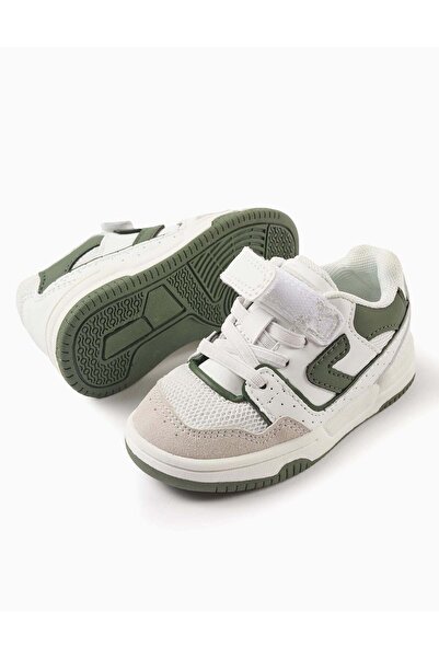 Ziddy Touch-fastening Trainers for Baby Boys 'ZY Move', White/Green
