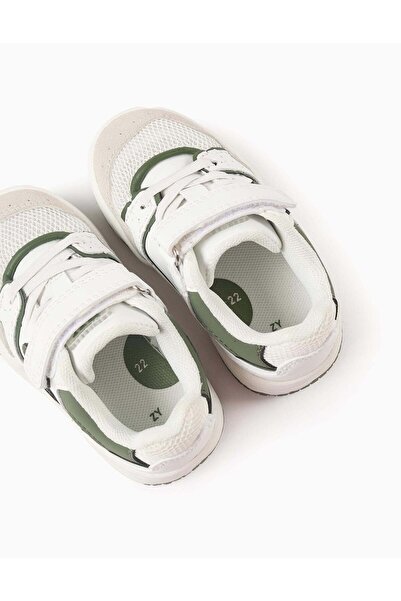 Ziddy Touch-fastening Trainers for Baby Boys 'ZY Move', White/Green