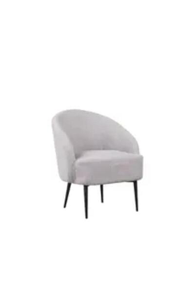 Crestj Modern Boucle Chair for Living Room and Bedroom in Grey