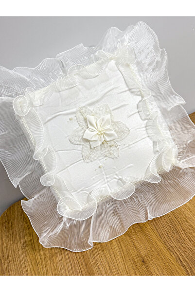 AYHANHOME Velvet Bundle Embroidered Rose Bundle Ornate Promise Engagement Pouch Dowry Bag 40X40
