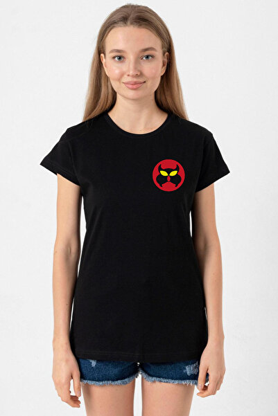 Tshirthane Inspector Gadget Mad Black Women's Tshirt