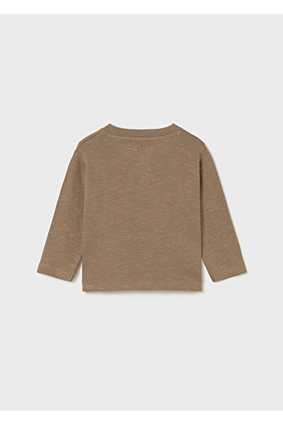 MAYORAL Brown Baby Boy Long Sleeve Knitted T-Shirt 2064